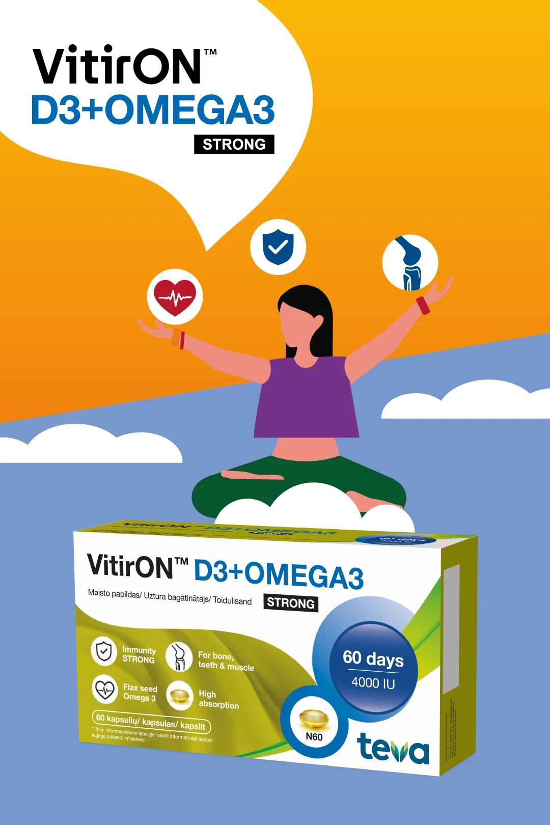 VitirON™ D3+Omega3 STRONG
